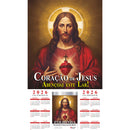 Calendário - Sagrado Coração De Jesus 2026 Com Bloco Diário de Reflexões e Orações Folhinha